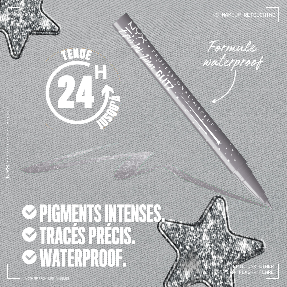 NYX Professional Makeup Epic Ink Eyeliner Glitz FLASHY FLARE