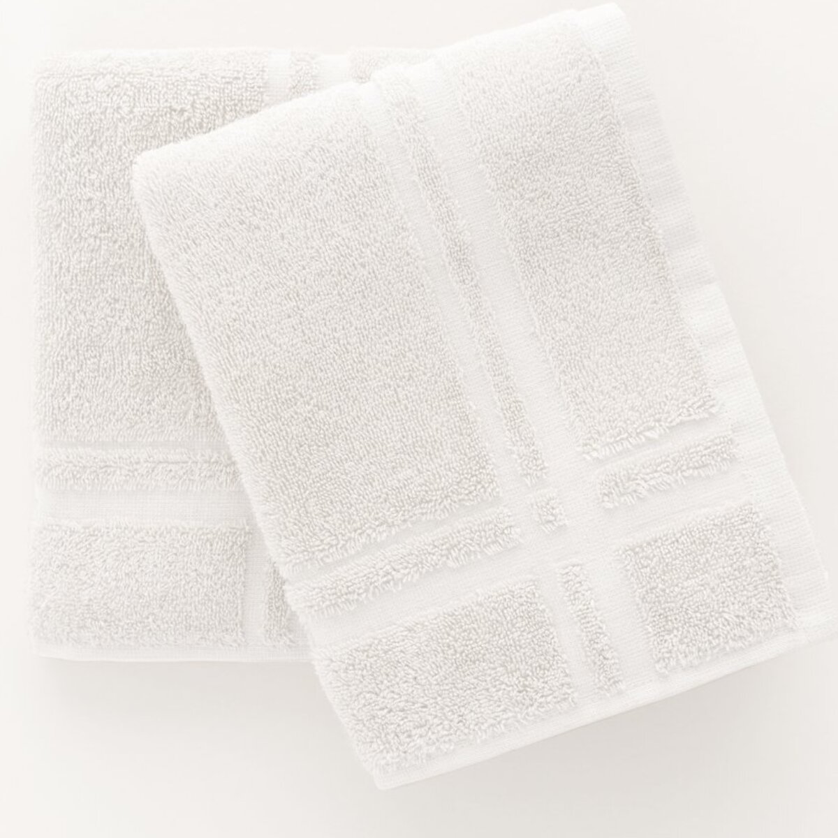 Pack de 2 torchons de cuisine (50x50) BLANC