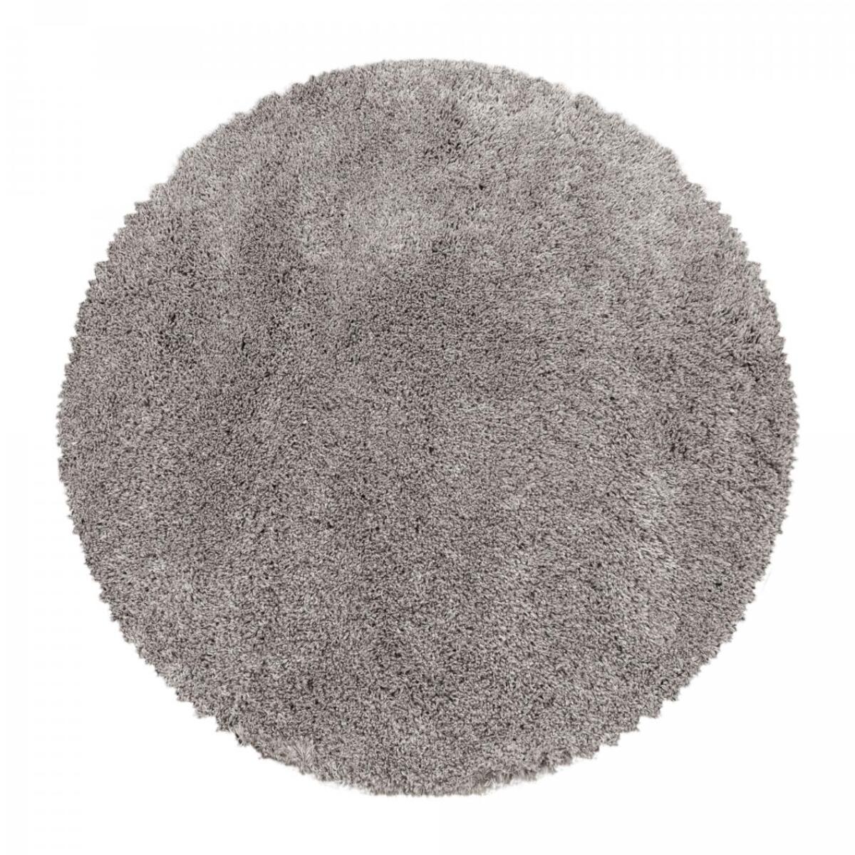 Tapis longs poils shaggy tissé motif uni TENI