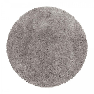 Tapis longs poils shaggy tissé motif uni TENI