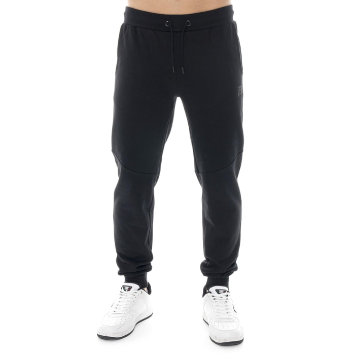 Pantalone sportivo in interlock uomo, logo in tono Leone 1947 Tech