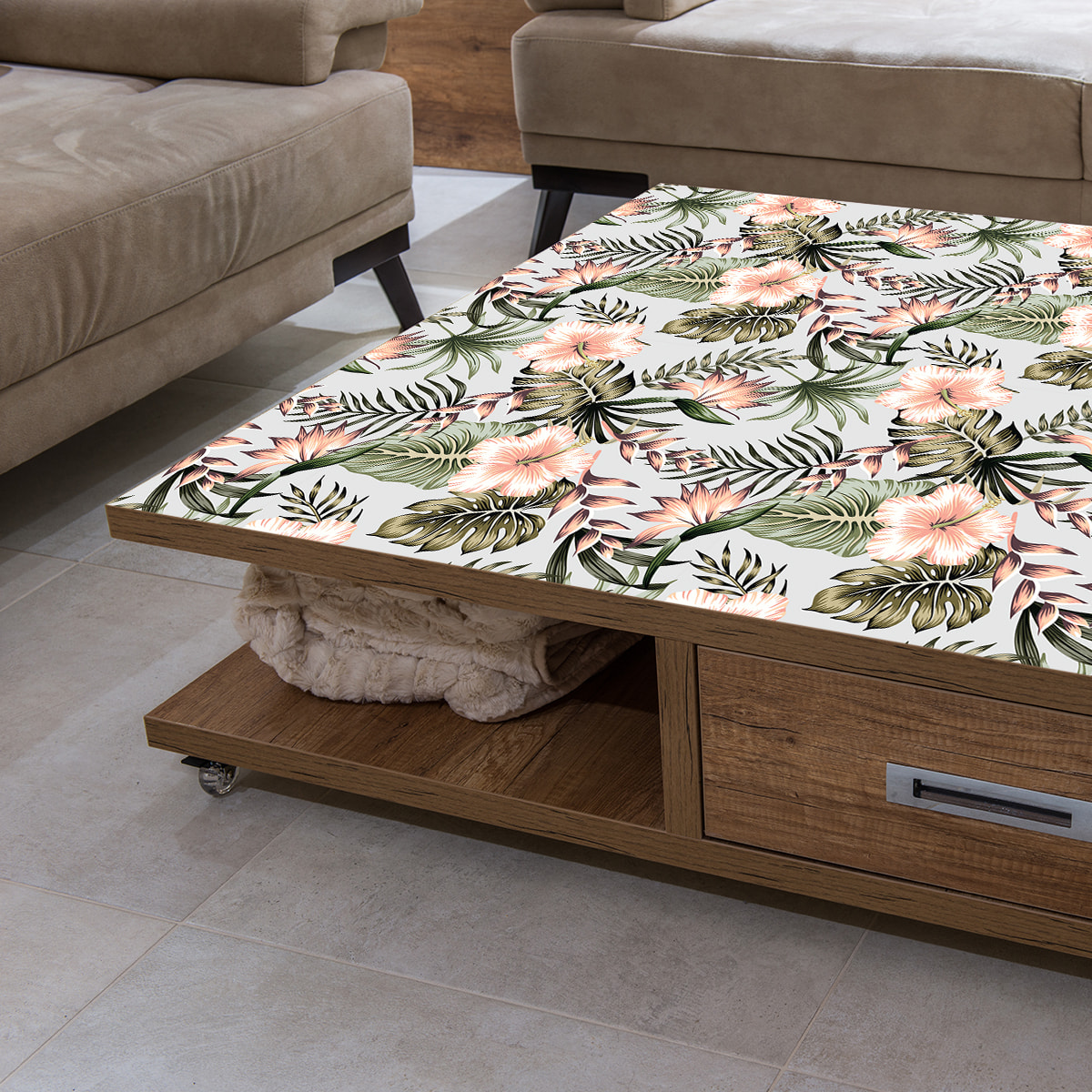 Sticker meuble tropical Cabimas 40 x 60 cm