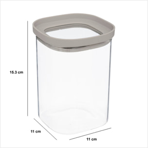 Bocal "Hermet" 1L en verre avec couvercle hermétique