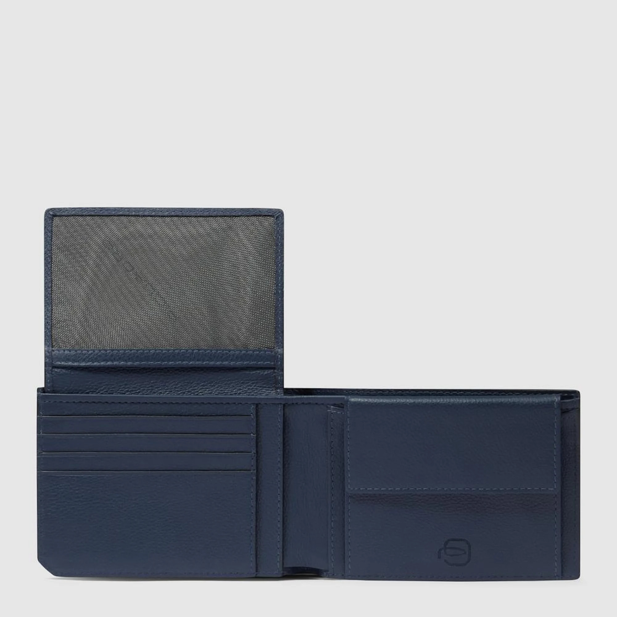 Piquadro Portafogli con porta documenti, portamonete e porta carte di credito con protezione RFID