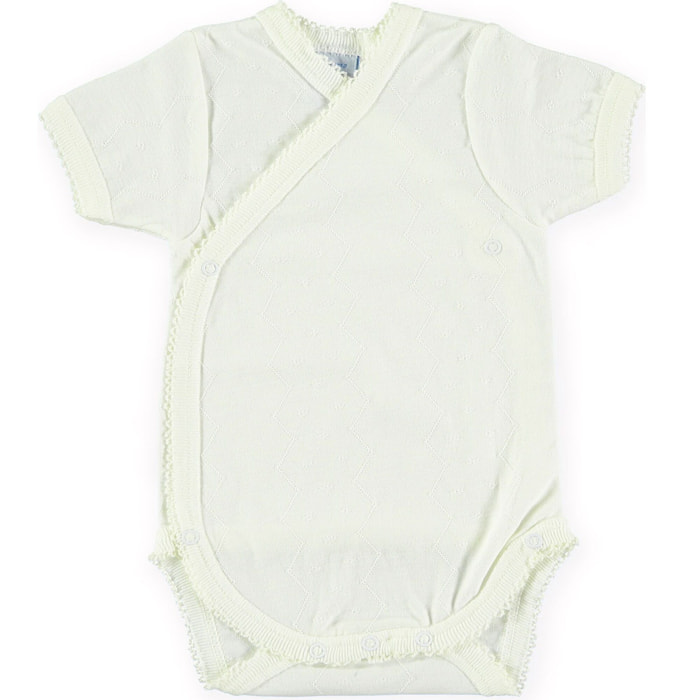 Body cruzado bebé manga corta algodón