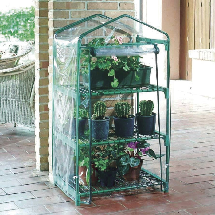 Invernadero De Balcon Balcony 3 1.25x0.7x0.5 M Verde
