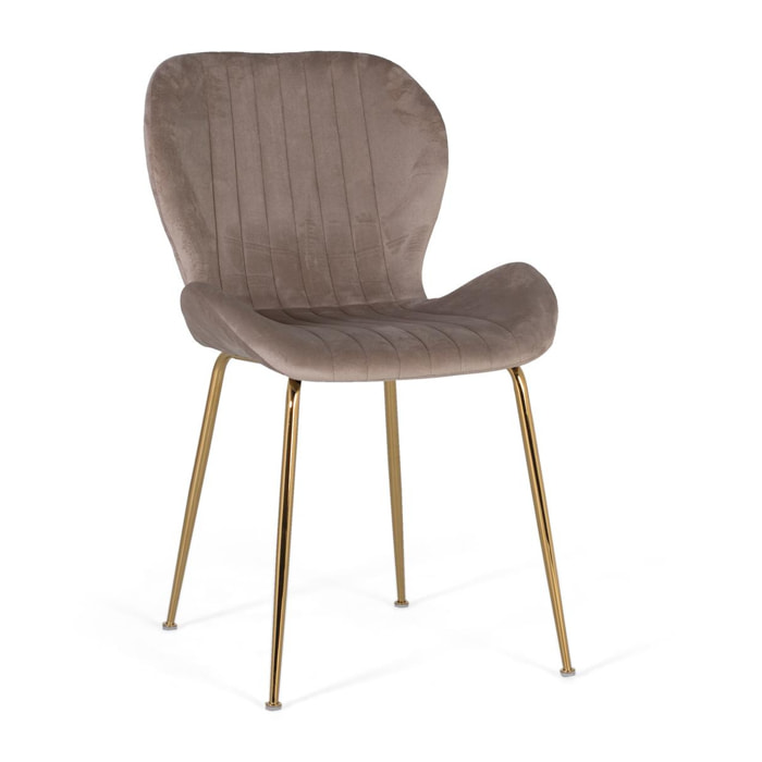 Silla de Terciopelo 51 Cm Estilo Contemporáneo