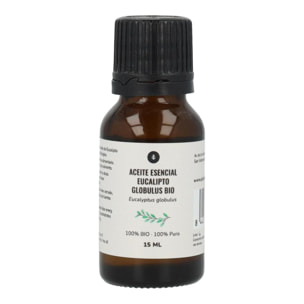 PLANETA HUERTO | Aceite Esencial de Eucalipto Bio 15 ml - Solución Natural para Problemas Respiratorios y Apoyo contra Infecciones Virales y Fúngicas