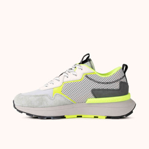 Sneakers Deportivas con Detalles Amarillo Flúor y Plataforma MUNICH HI-MAX 03