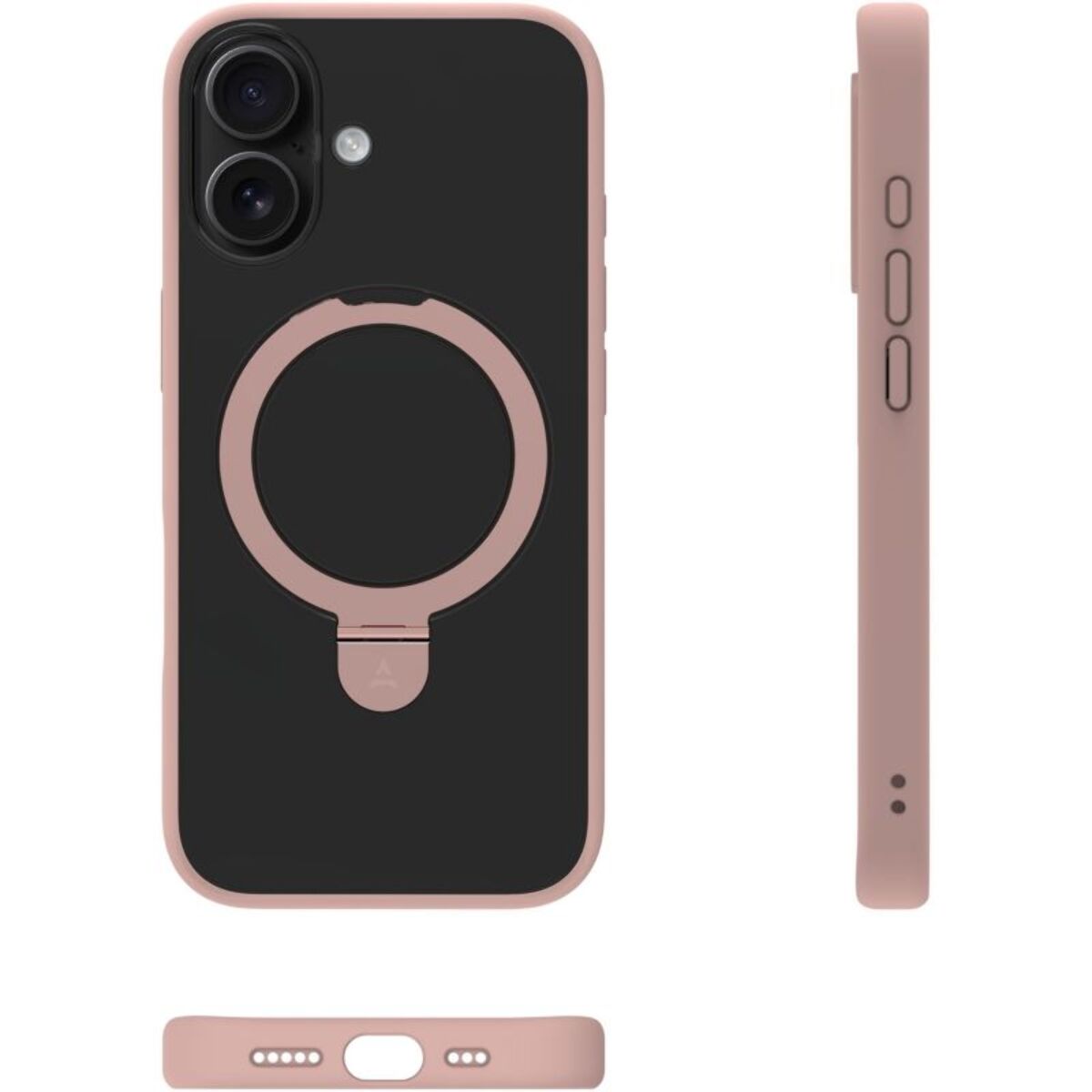 Coque ADEQWAT iPhone 17 magnétique stand Rose