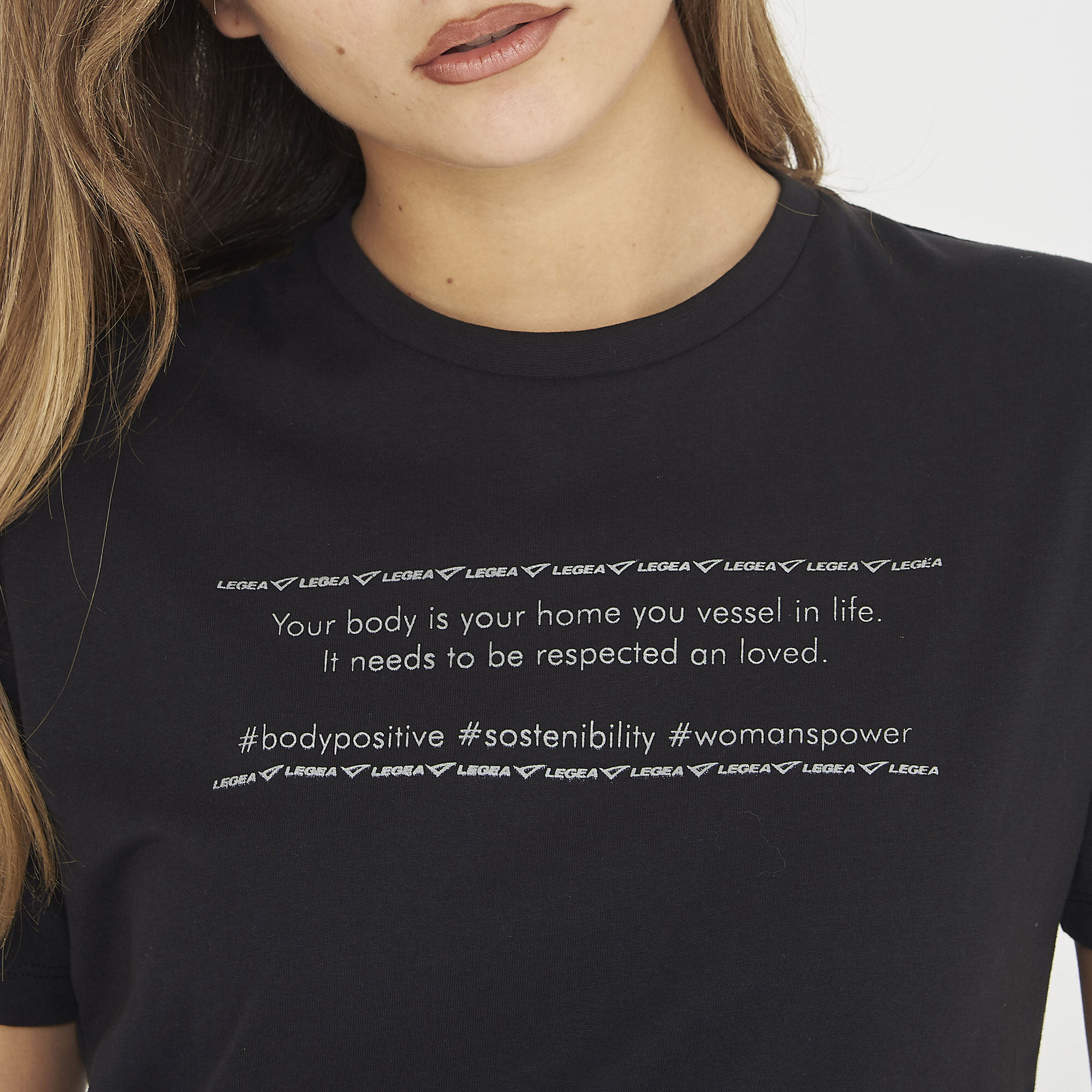 T-shirt in cotone da ginnastica GAMINEDE nera