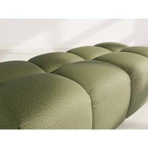 Adelaide - pouf en tissu texturé - Vert
