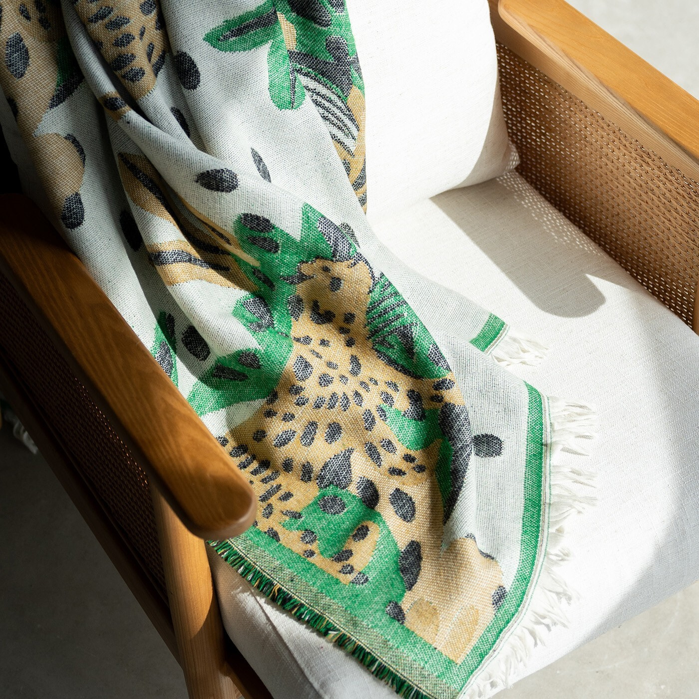 Plaid léopard jungle 170x130cm Kare Design
