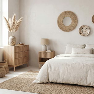 Table de chevet - HOME DECO FACTORY - KLAUS - Ultra-design - Marron