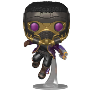 What If...? Funko Pop Marvel Vinile Figura TChalla Star-Lord Esclusiva 9 Cm