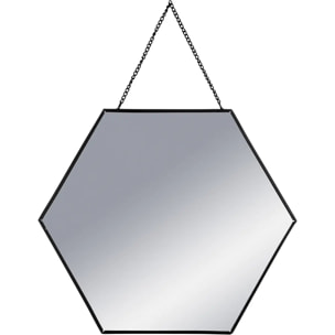 Set de 3 miroirs noir L20/25/30cm