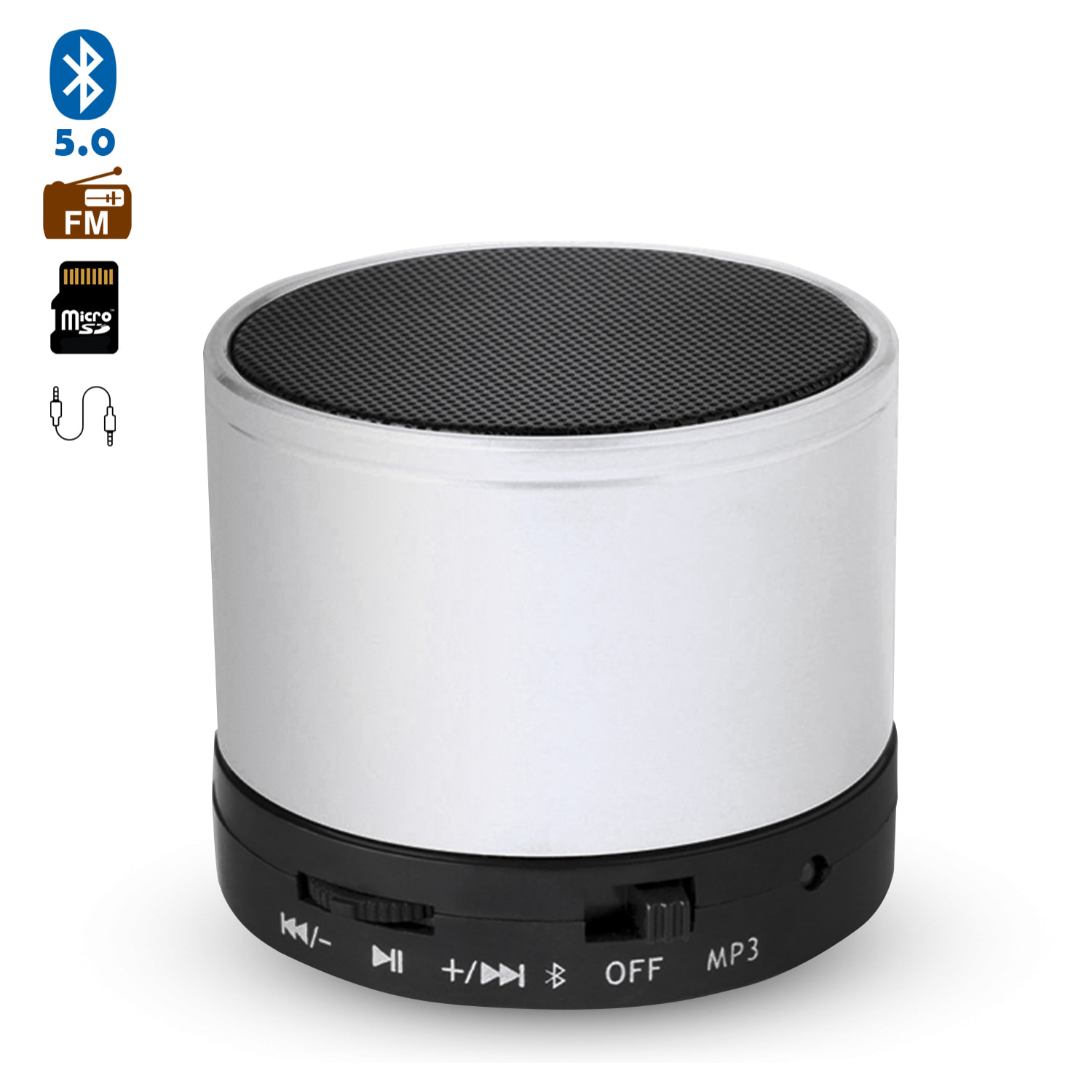 Altavoz compacto Martins Bluetooth 3.0 de 3W, con manos libres y radio FM.