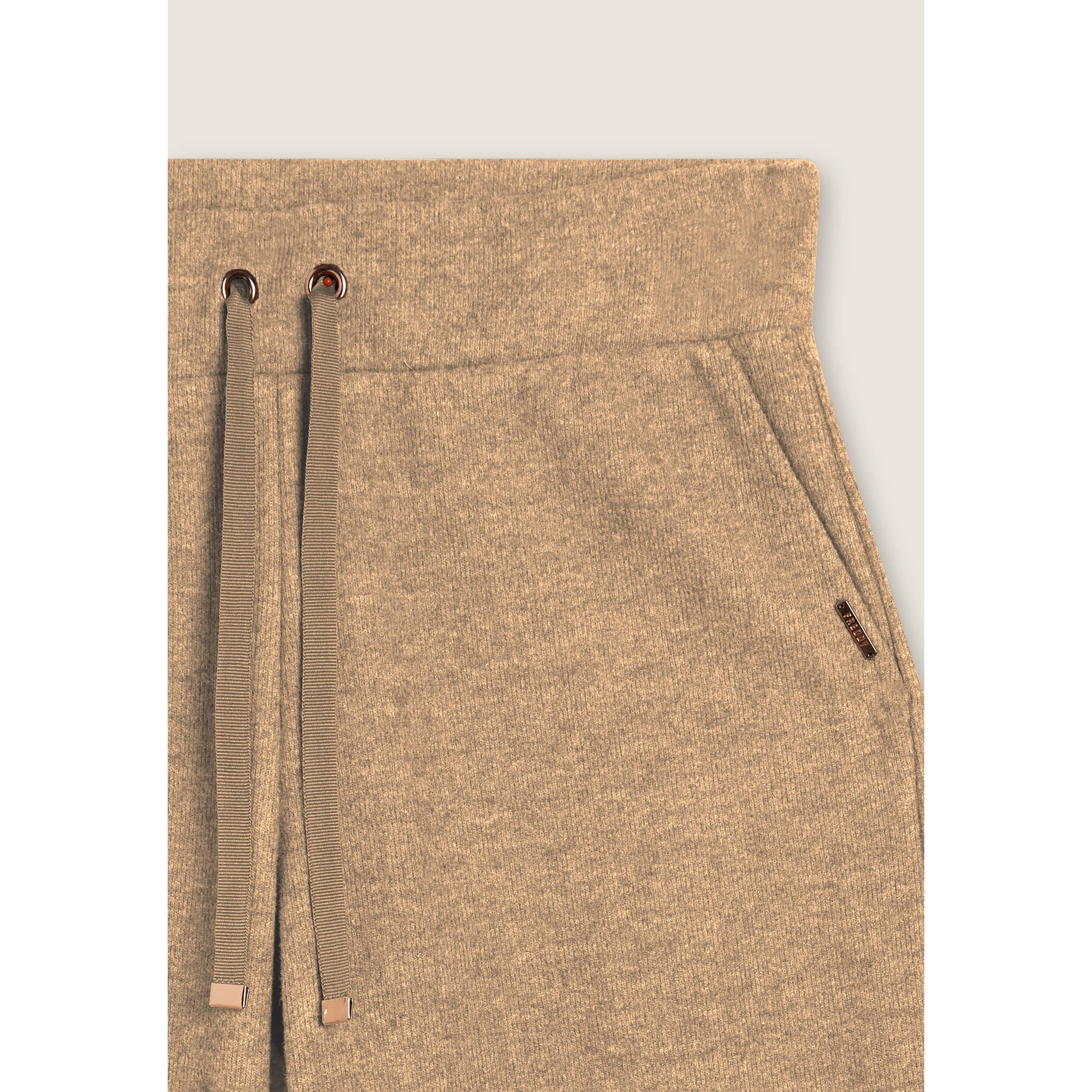 Pantaloni donna wide leg effetto tricot