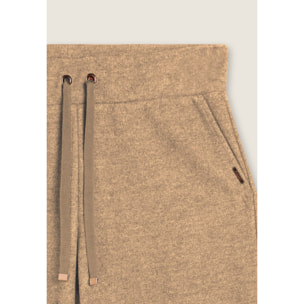 Pantaloni donna wide leg effetto tricot