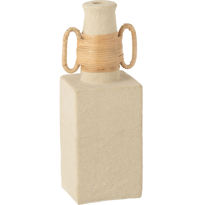 J-Line vase Celine - ciment - sable/naturel - 29 cm de hauteur