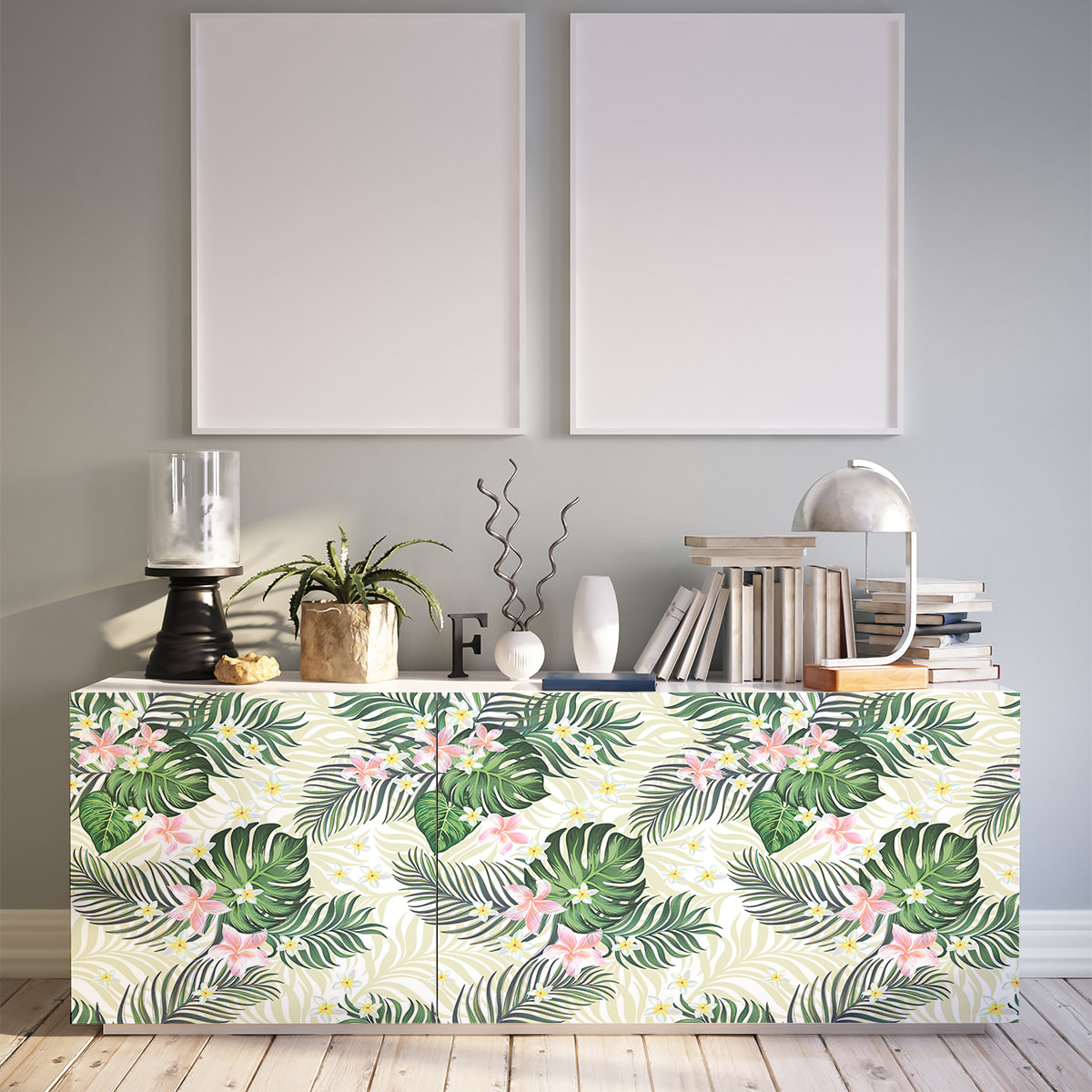 Sticker meuble tropical Latacunga 60 x 90 cm