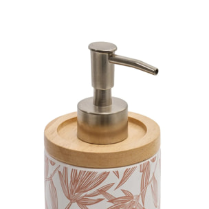 Distributeur de savon Bloom rond 400ml rose