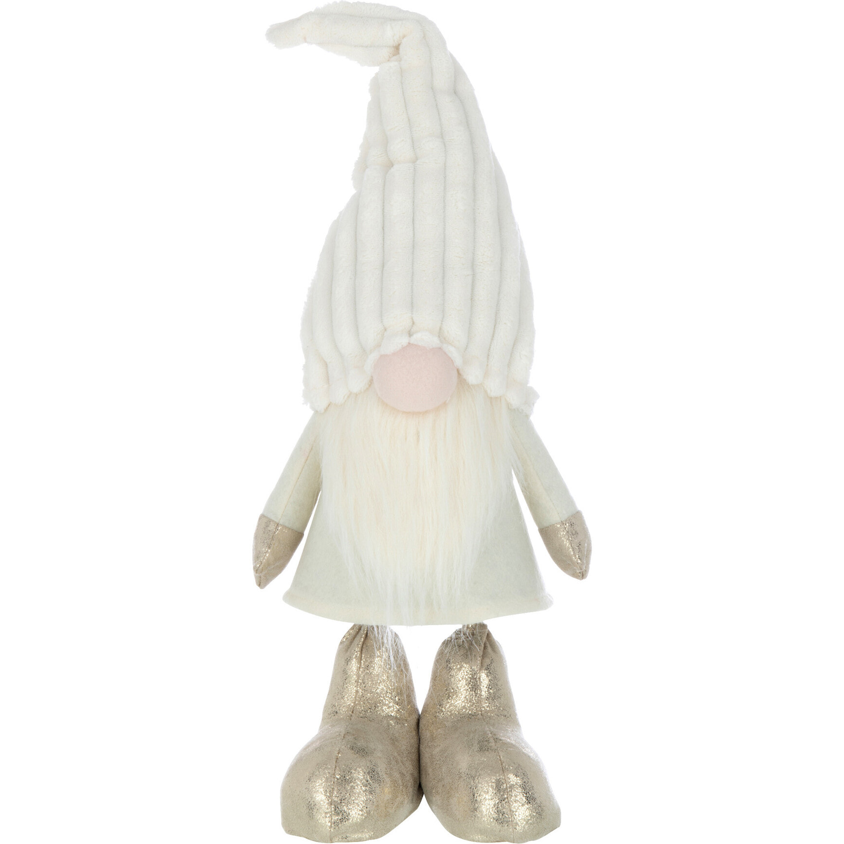 J-Line figurine Lutin Ressorts - textile - beige - large