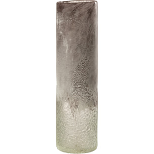 J-Line Vase Scavo Verre Gris Large