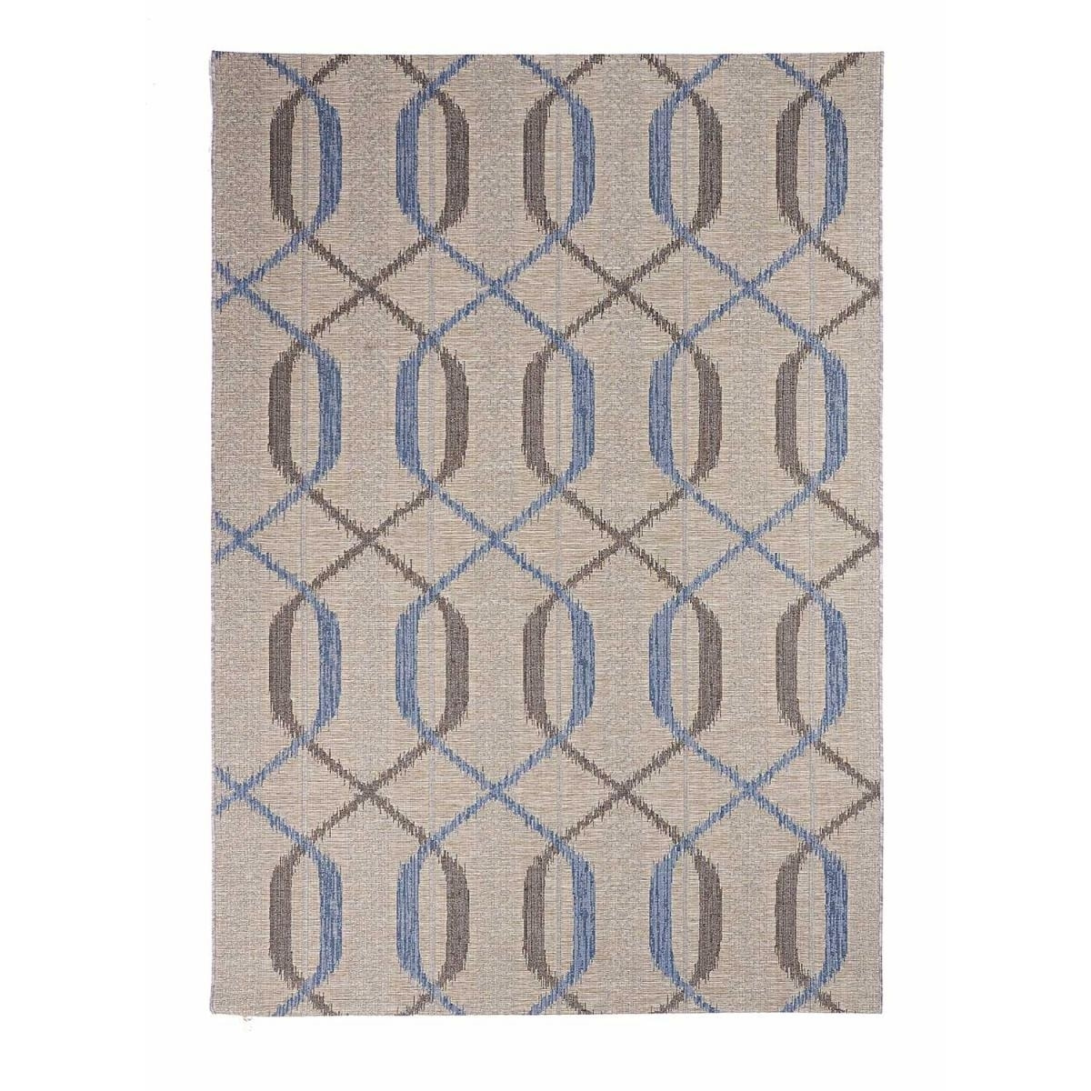 Tapis extérieur tissé kilim rectangle MABO