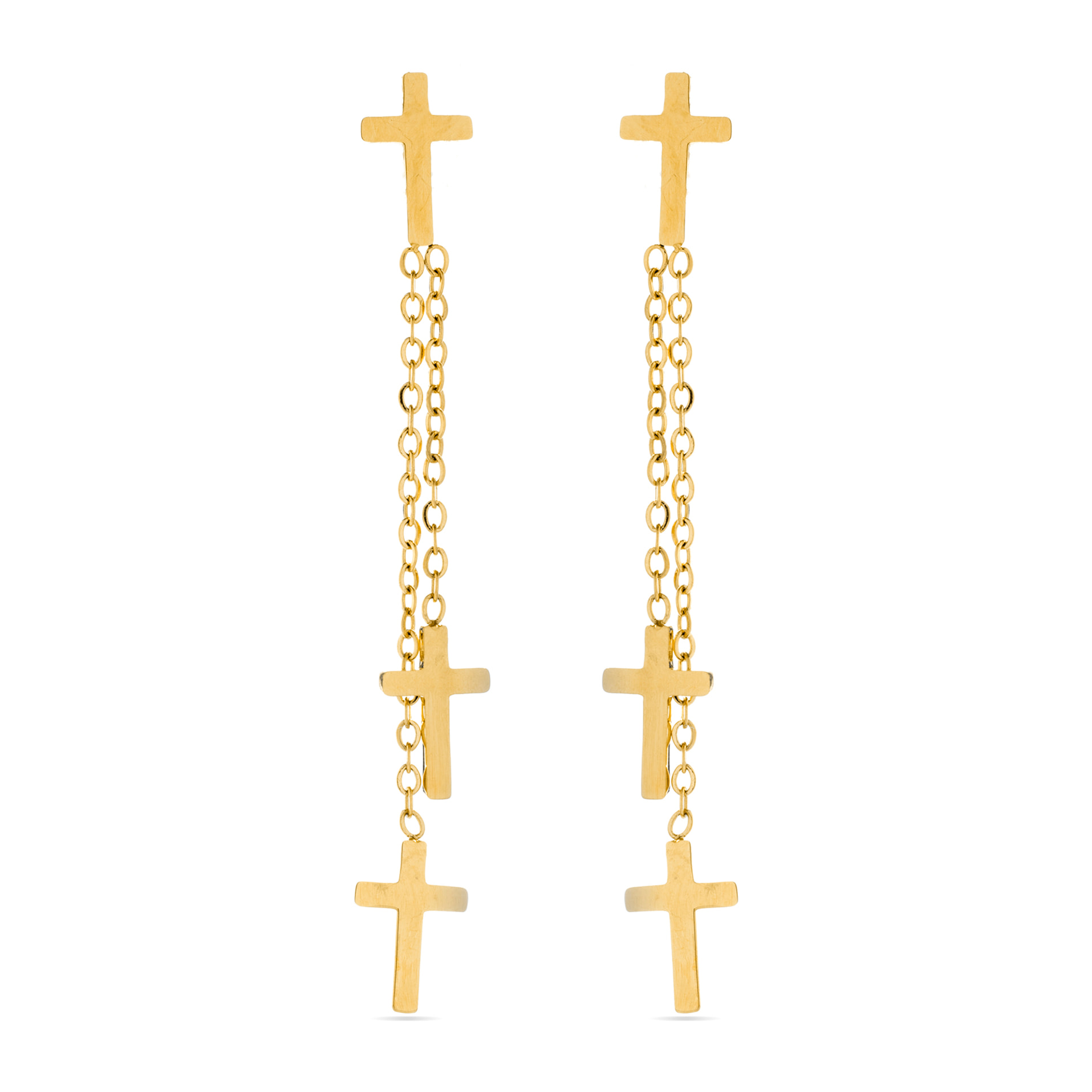 Pendientes Lux by Lux acabadoss oro 18k