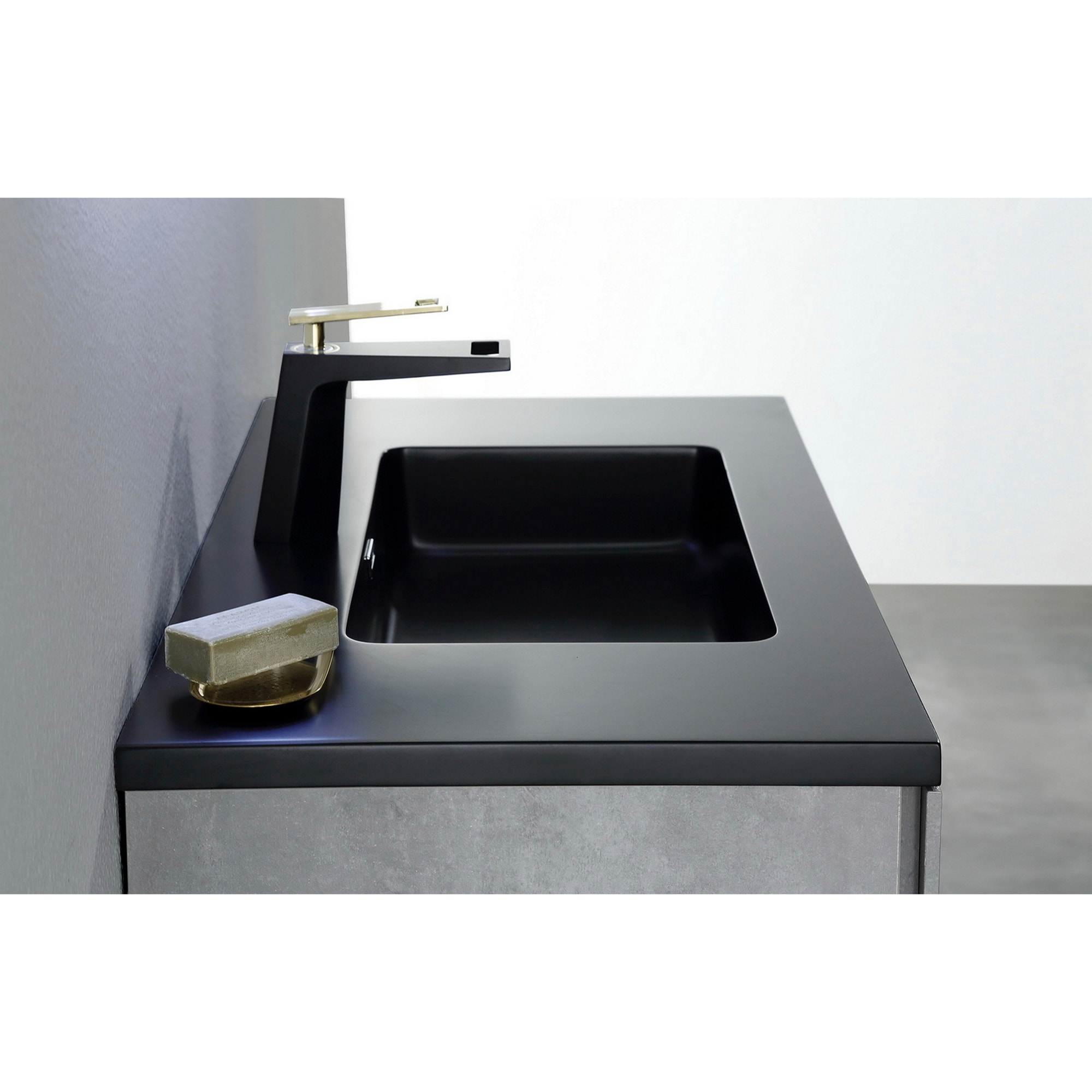 Oresteluchetta Mobile bagno ANNAT BLACK CEMENT 90 Nero