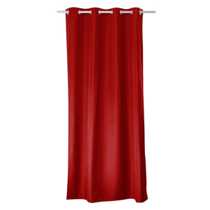Rideau uni isolant et thermique - Rouge