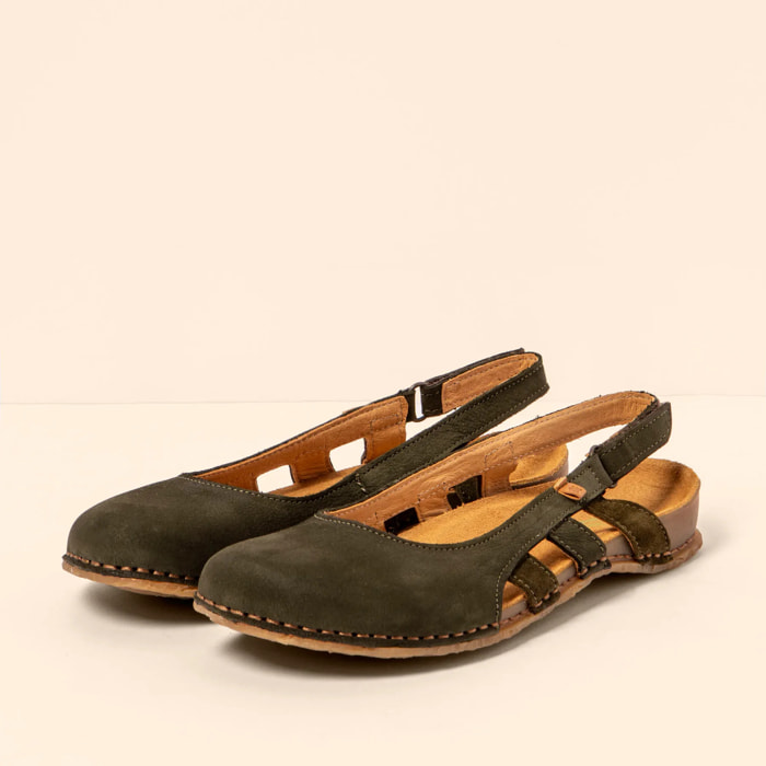 Sandalias N5817 NOBUCK LAVADO KAKI /PANGLAO color Kaki