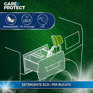 CARE + PROTECT  Eco detersivo per Bucato - X4 (Flacone da 1.5L)