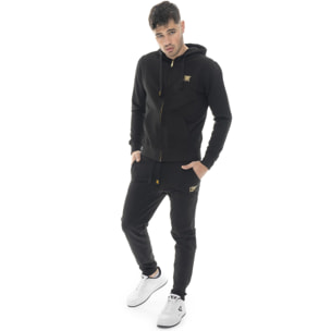 Tuta invernale uomo con cappuccio e zip, pantalone dritto Leone 1947 Gold
