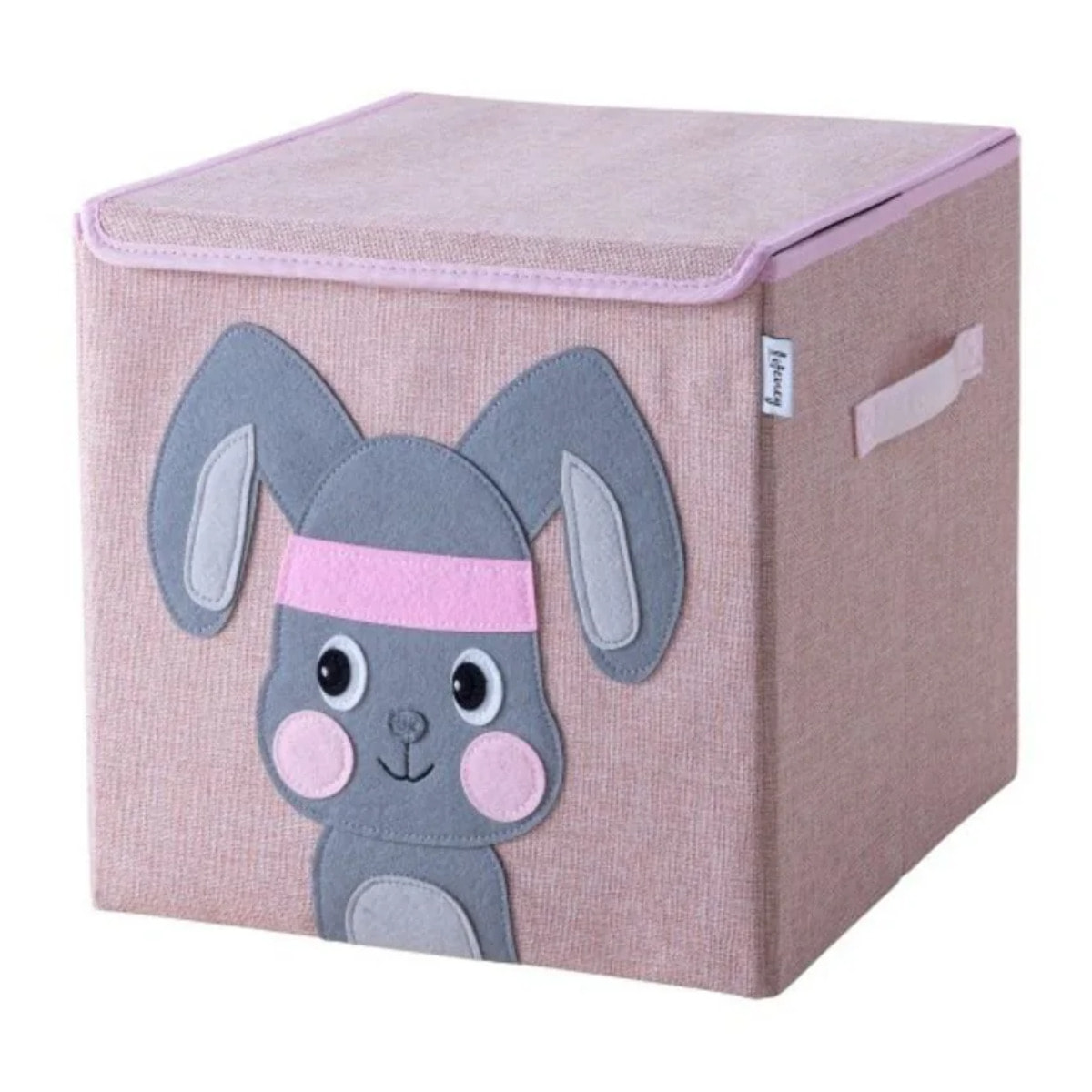 Boîte de rangement en tissu pour enfant "lapin" avec couvercle, compatible Ikea Kallax Lifeney