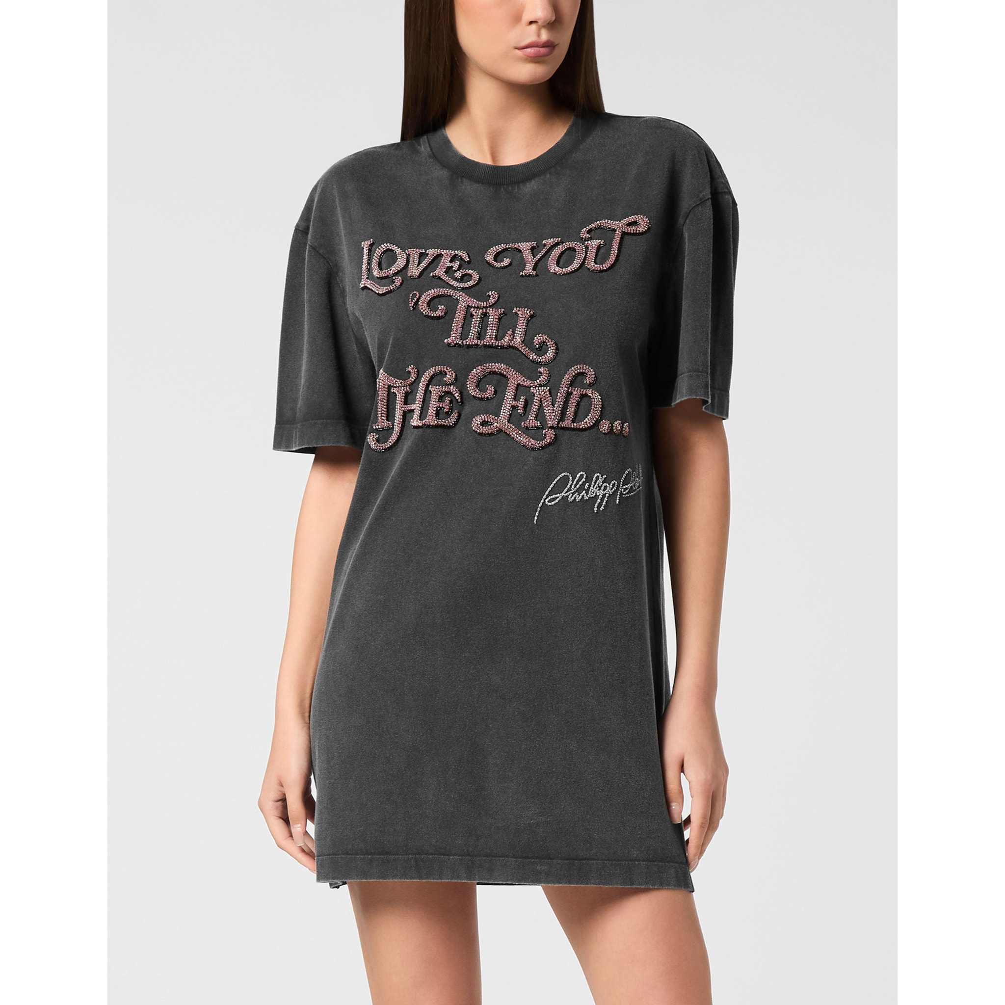 PHILIPP PLEIN T-Shirt Short Dresses LOVE