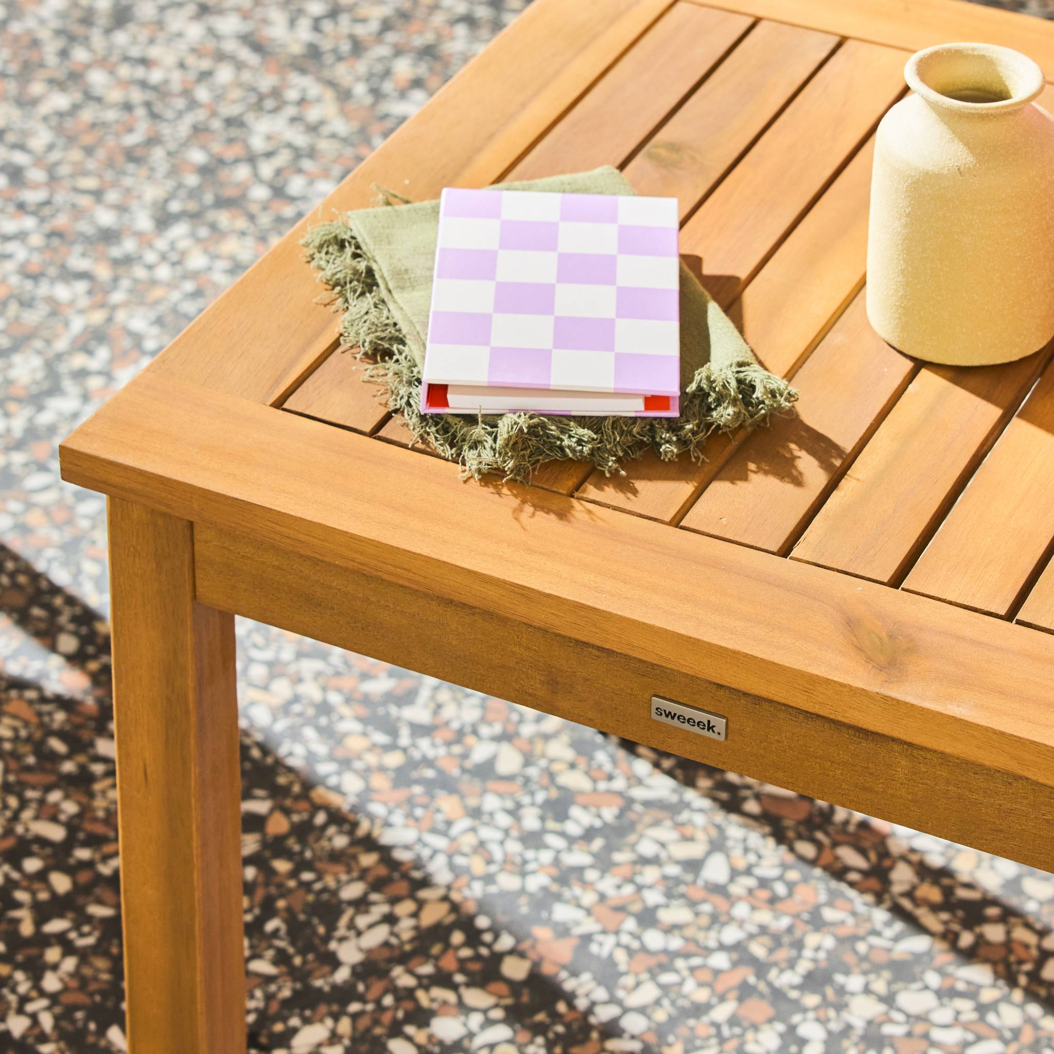 Salon de jardin bois d'acacia 2 places USHUAIA