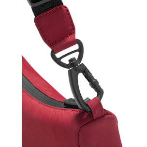 Bolso Cruzado Round Nylon Rojo