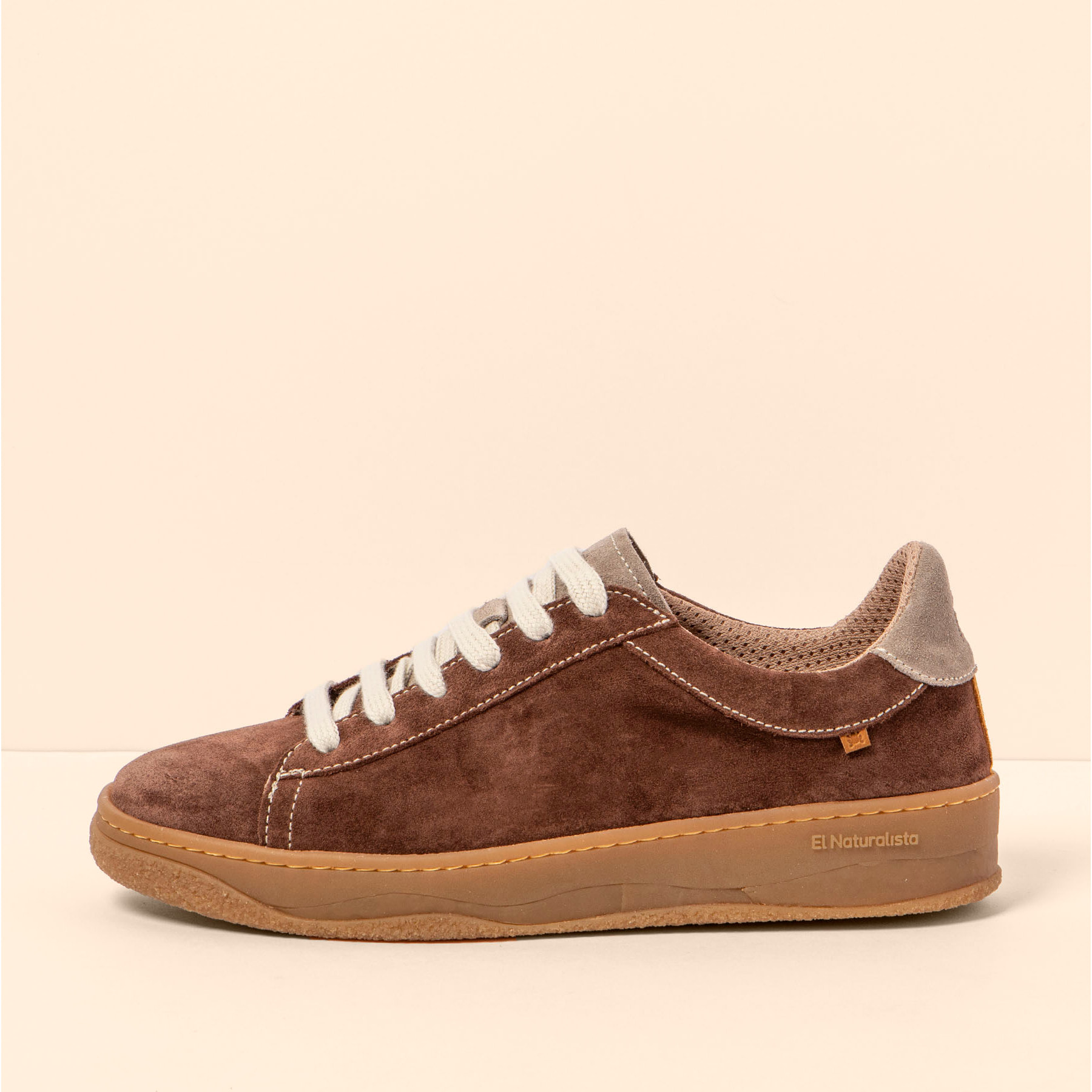Zapatos N5848 SILK SUEDE CHOCOLATE/ GEO color Chocolate