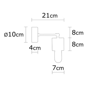 LIVE - Lampe murale design en bois