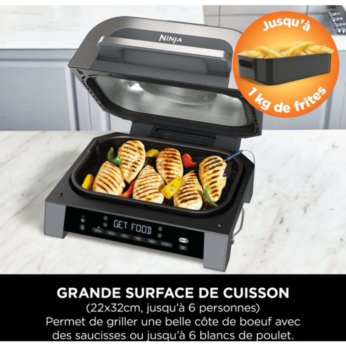 Grille-viande NINJA Foodi Air Grill Smart 4-6 pers DG551EU