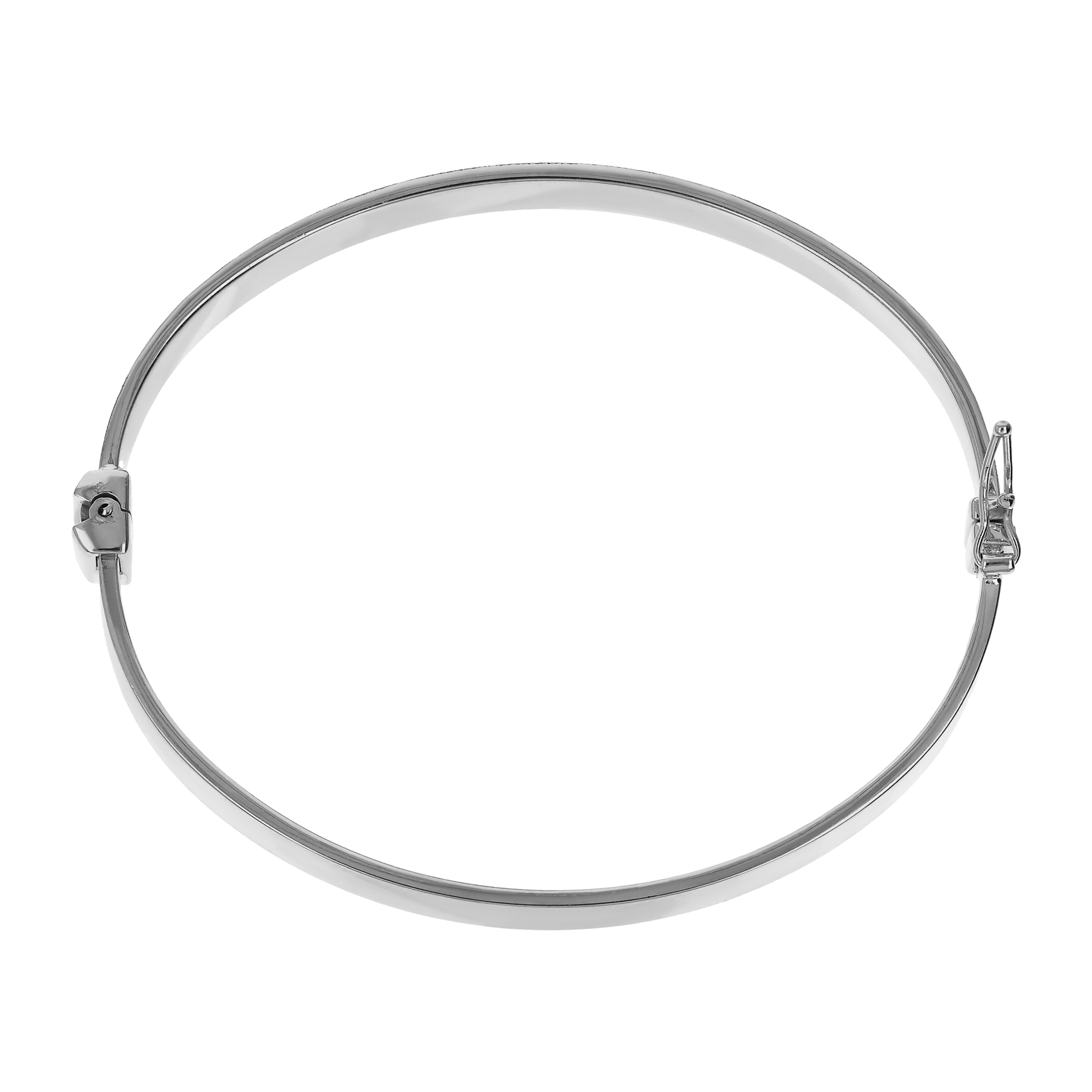 Bracciale Rigido Satinato placcato Platino - Medium/Large