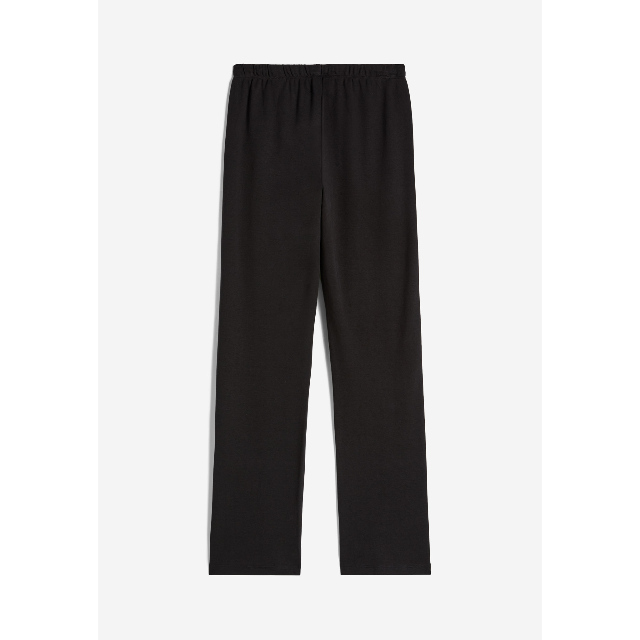 Pantaloni in cotone regular fit vita alta con coulisse