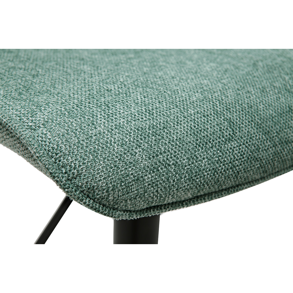 Tabourets de bar réglables en tissu effet velours texturé vert céladon et métal (lot de 2) BOOST