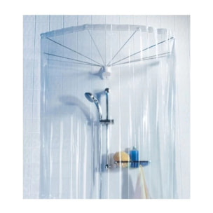 Rideaux de douche PEVA OMBRELLA 200x170cm Transparent Spirella