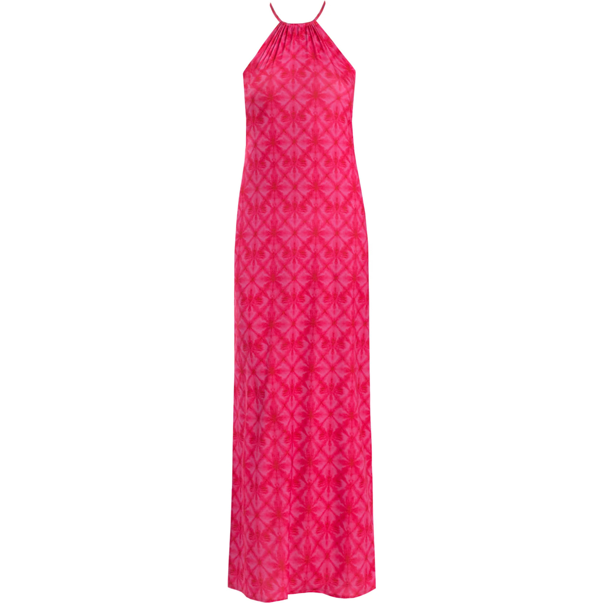 Vestido midi de punto halter