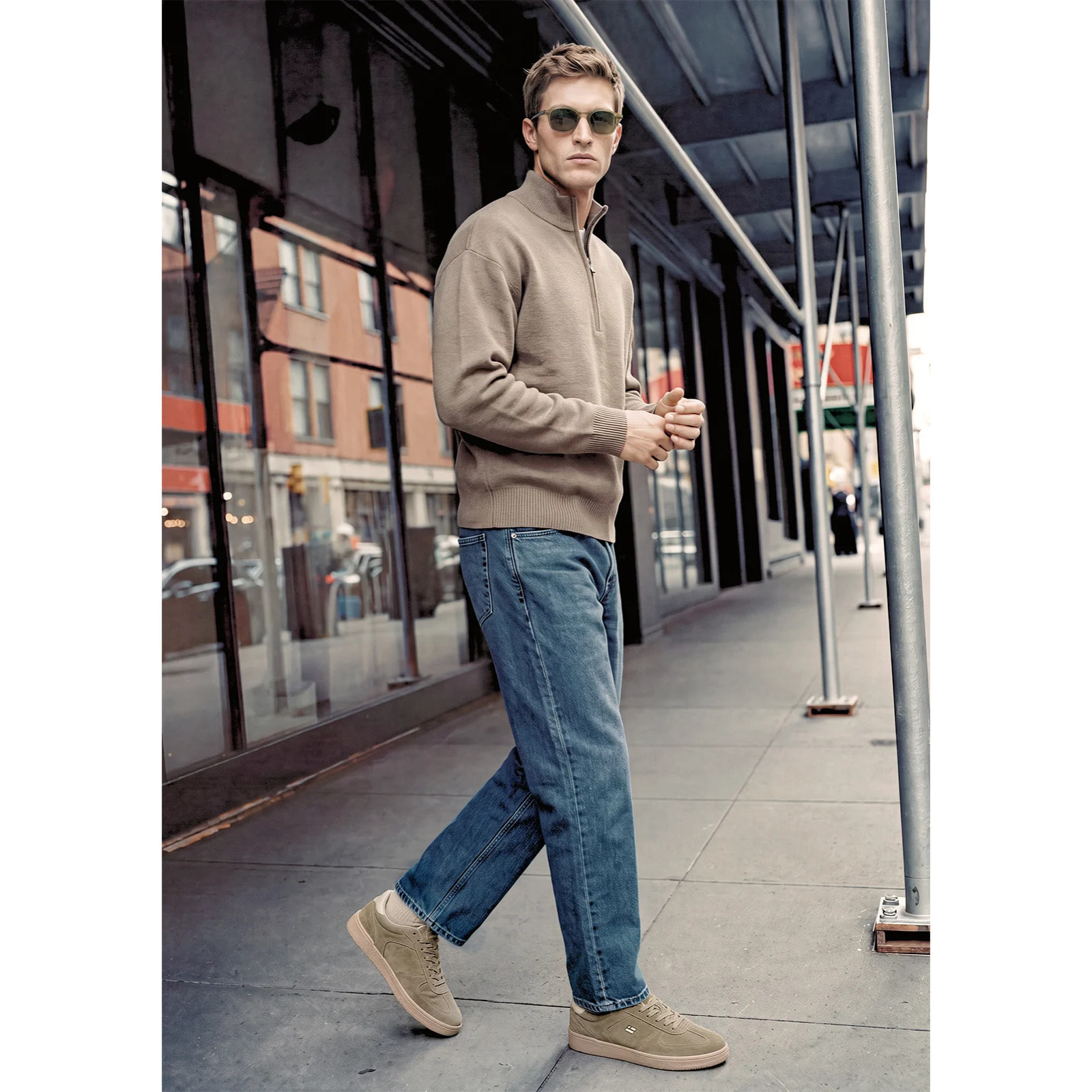 Zapatillas de Hombre Rebel Lab Suede en Caqui D.Franklin