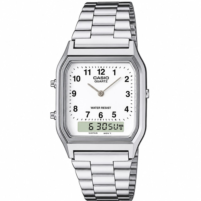 Reloj Casio AQ-230A-7B Unisex Analogico/digital Cuarzo con Correa de Acero inoxidable