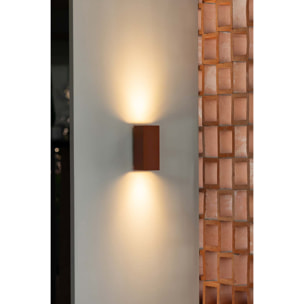 LUNE 2L Applique carré terracotta